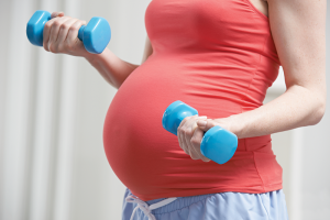 Pregnant exercising