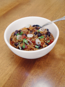 Bulgur Chili with Black Beans