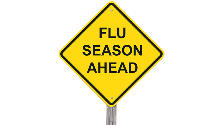 Flu season sign