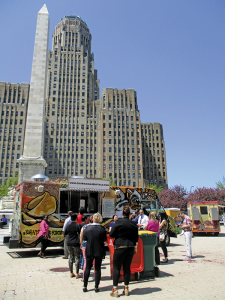 Food truck just outside City Hall, during a recent Thursday Food Truck Rodeo.