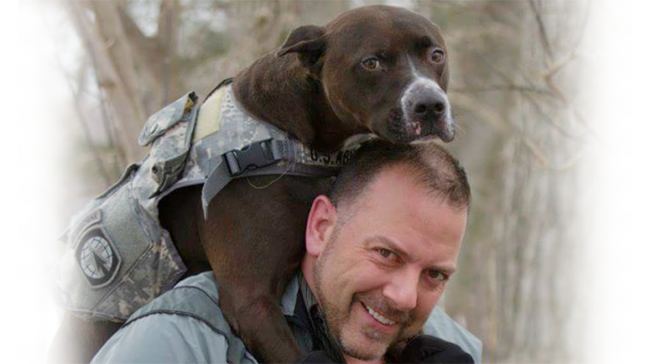 WNY Heroes founder Chris Kreiger and his service dog. Photos courtesy of WNY Heroes
