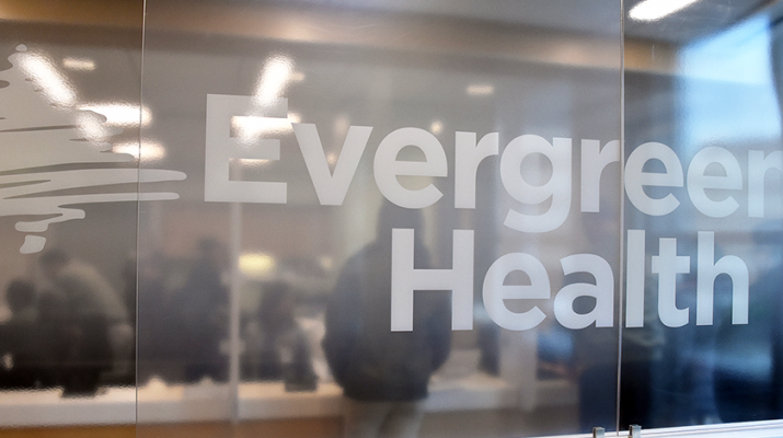 Sign in the waiting room at the newly opened Evergreen Health medical group at 206 S. Elmwood Ave. in Buffalo.
