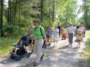 Visitors of all ages enjoy the trails at Reinstein Woods Nature Preserve in Depew.