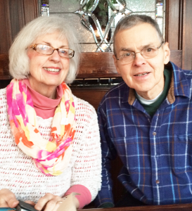 Linda Loomis and her husband Arthur. Her advice for successfully aging: “Stay involved with people. Cherish your friends. Do things. Spend your money on experiences, not on things. Hold your friends dear, and stay close to your family,” she says.