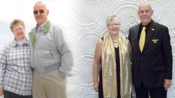 All her life, Judy Culbertson, 73, of Dansville, has battled with her weight. Though she’s currently reached her weight loss goal, she still works to maintain it. She is shown with her husband Harold in 1997 and in 2018.