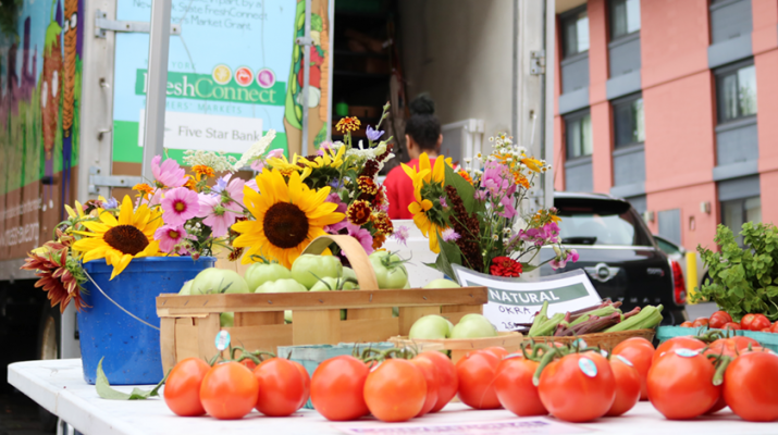 Fresh produce grown at The Massachusetts Avenue Project’s Growing Green Urban Farm. Photo provided.