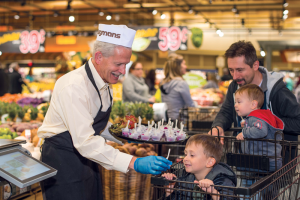 Wegmans Food Markets offers many opportunities for kids to learn about foods and nutrition, including its popular hands-on “Cooking With Kids” classes. Photo courtesy of Wegmans Food Markets.