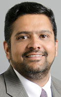 Physician Vijay Iyer, chief of the division of cardiology at the Jacobs School of Medicine and Biomedical Sciences at the University at Buffalo. He practices at Buffalo General Medical Center and Gates Vascular Institute.
