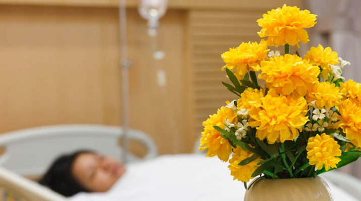 flowers in the hospital