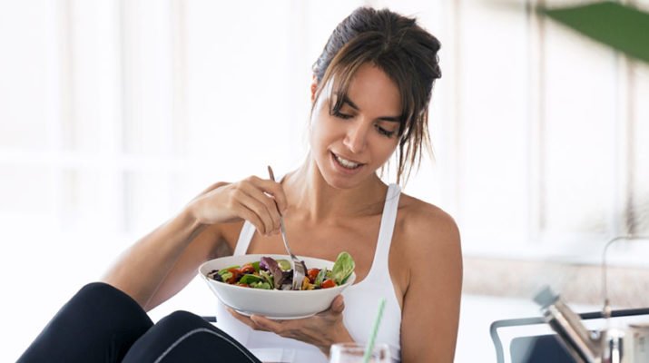 Woman eating