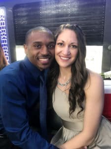 Jennifer Sansano and her boyfriend Marcellus Eccles. She is due to give birth in August. After discussing the birth environment they wanted, Sansano had switched her care from a traditional OB-GYN to a midwife, coronavirus notwithstanding.