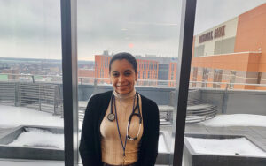 Alexandrea Adams, a Detroit native, has been accepted to the Jacobs School of Medicine. “I think the pandemic has further showed me how important it is for medical professionals to have a public health background,” she said.
