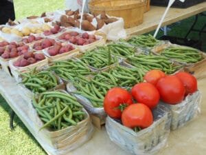 Produce and products offered at South Buffalo’s Farmers’ Market, a weekly Saturday event in Caz Park.