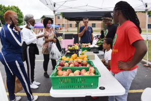 African Heritage Food Co-op participates in a farmers market during the pandemic. Photo by Ahrian Stevens/Ahrie Photography
